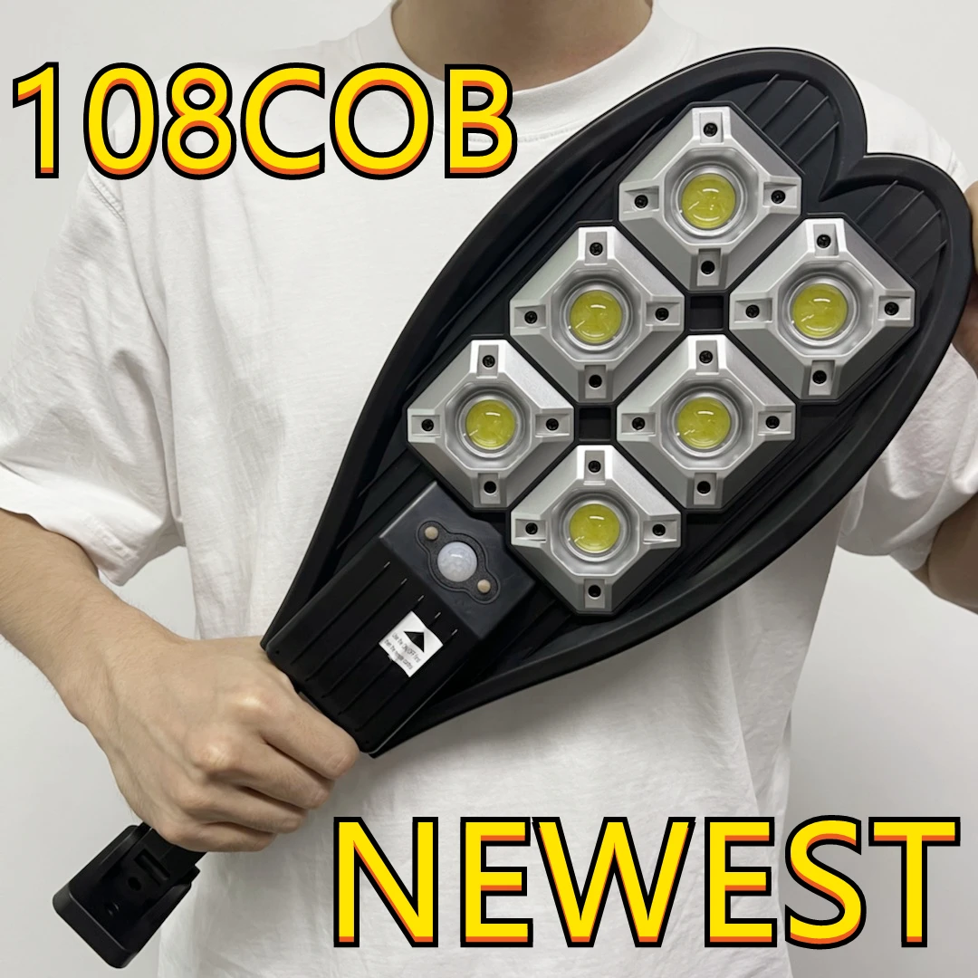 Solar Street Lights Outdoor 108COB Light Control Motion Sensor Dusk to Dawn Security Led Solar Street Light for Square Garden
Solar Street Lights Outdoor 108COB Light Control Motion Sensor Dusk to Dawn Security Led Solar Street Light for Square Garden