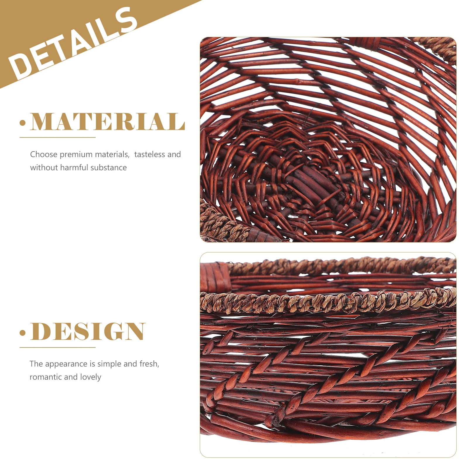 Willow Tray Kitchen Supplies Basket Handwoven Bread Storage Decorative Wicker Small Handmade
Willow Tray Kitchen Supplies Basket Handwoven Bread Storage Decorative Wicker Small Handmade