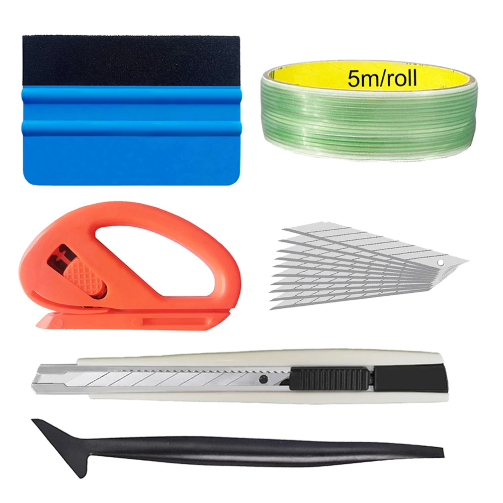 Набор из 6 инструментов для оклейки автомобилей: ракель для обрезки краев, фетровый ракель для тонировки, инструменты для виниловой пленки, набор для тонировки окон
Набор из 6 инструментов для оклейки автомобилей: ракель для обрезки краев, фетровый ракель для тонировки, инструменты для виниловой пленки, набор для тонировки окон