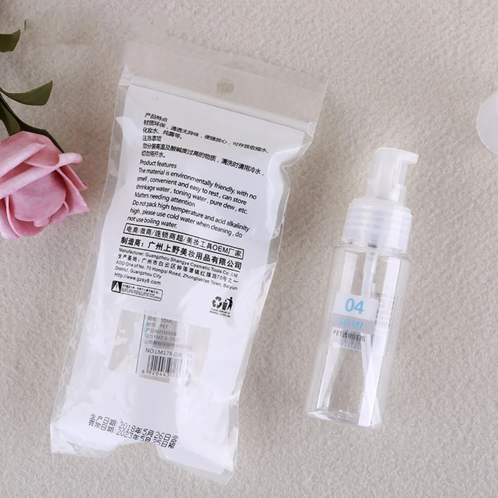 3Pcs 50Ml Refillable Travel Bottles Set Leak-Proof Squeezable Portable Storage Containers for Shampoo Lotion Face Wash Body Wash
3Pcs 50Ml Refillable Travel Bottles Set Leak-Proof Squeezable Portable Storage Containers for Shampoo Lotion Face Wash Body Wash
