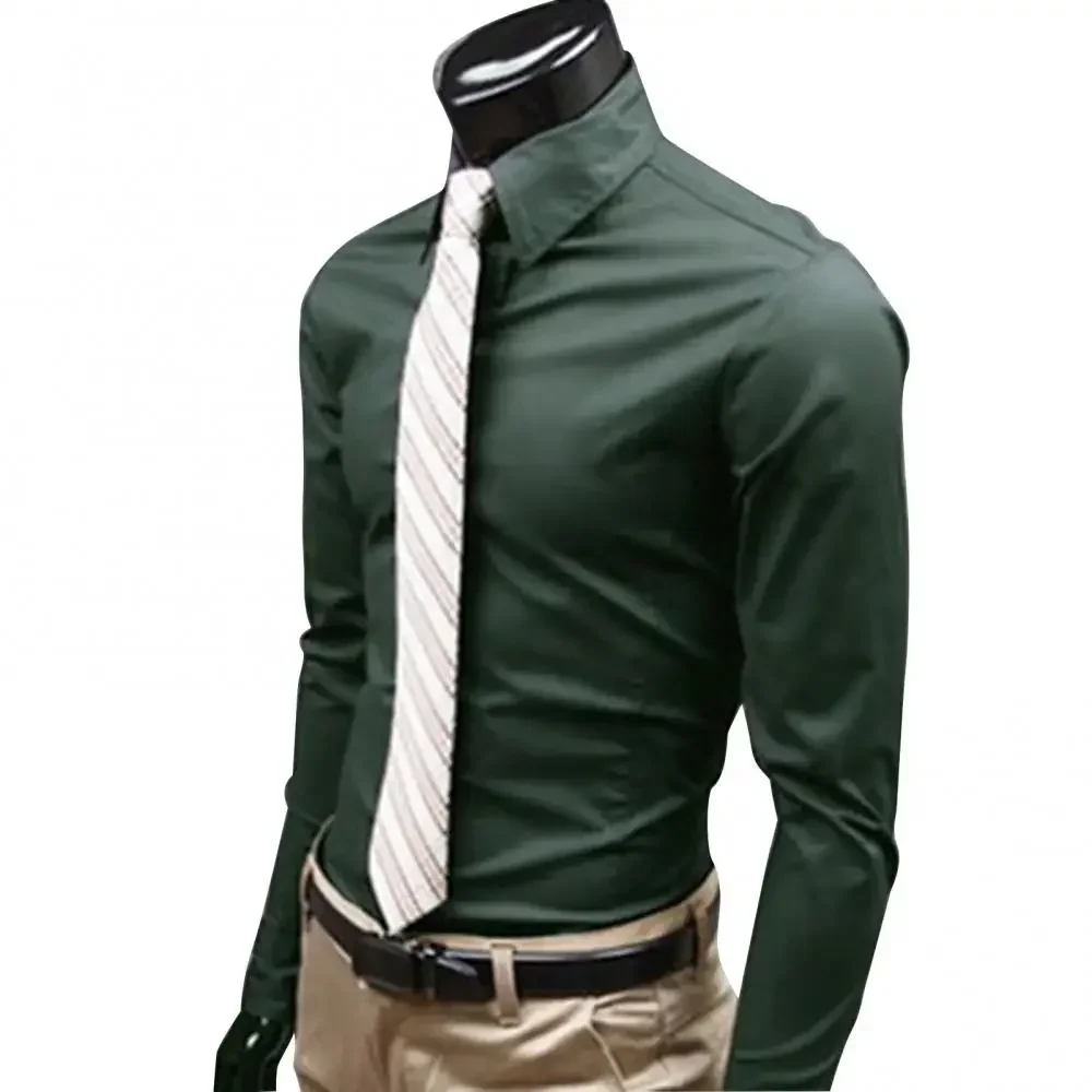 M - 5XL Men Business Shirt Long Sleeved Slim Solid Color Casual Plus Size Social Men Shirt рубашка мужская camisa masculina
M - 5XL Men Business Shirt Long Sleeved Slim Solid Color Casual Plus Size Social Men Shirt рубашка мужская camisa masculina