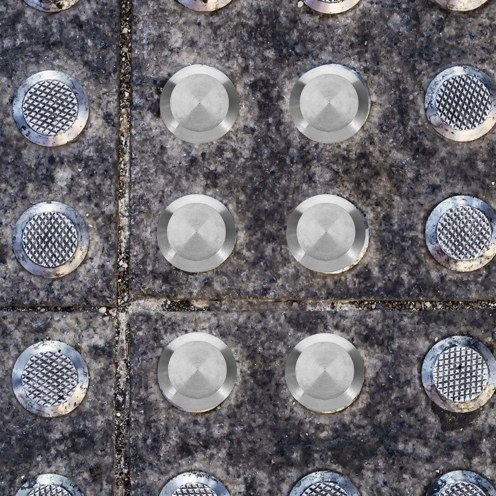 10Pcs Blind Road Studs Stainless Steel Nonslip Safety Guide for Sidewalks Subways Airports Tactile Warning Markers for Visually
10Pcs Blind Road Studs Stainless Steel Nonslip Safety Guide for Sidewalks Subways Airports Tactile Warning Markers for Visually