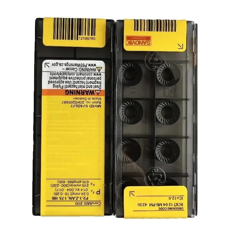 SANDVIK / RCKT1204M0-PM 4230 / Твердосплавные пластины для ЧПУ, 10 шт.
SANDVIK / RCKT1204M0-PM 4230 / Твердосплавные пластины для ЧПУ, 10 шт.