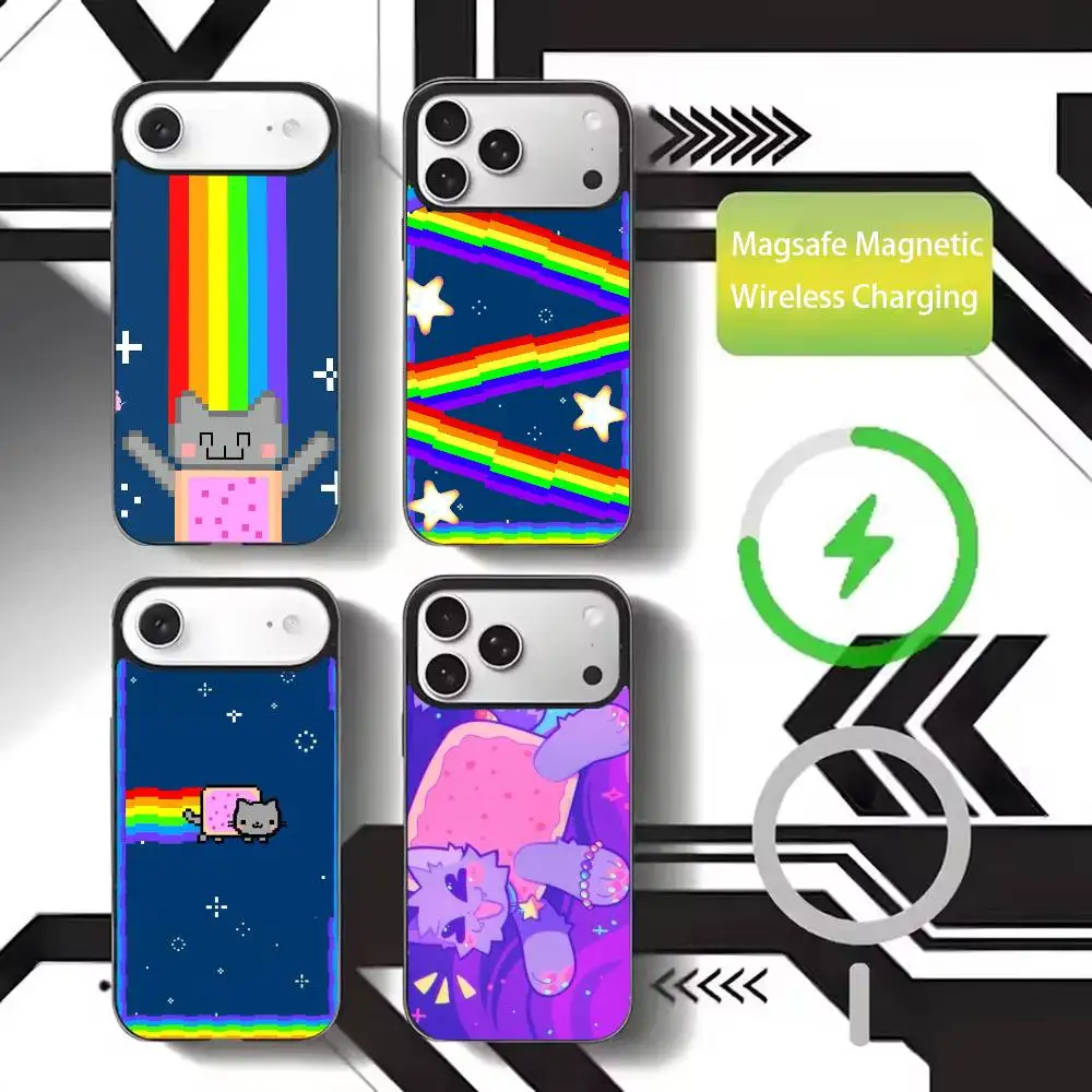 Cute rainbow Nyan Cat Phone Case For iPhone17,16,15,14,13,12,11 Plus,Pro Max Magnetic For Magsafe Wireless Charging
Cute rainbow Nyan Cat Phone Case For iPhone17,16,15,14,13,12,11 Plus,Pro Max Magnetic For Magsafe Wireless Charging