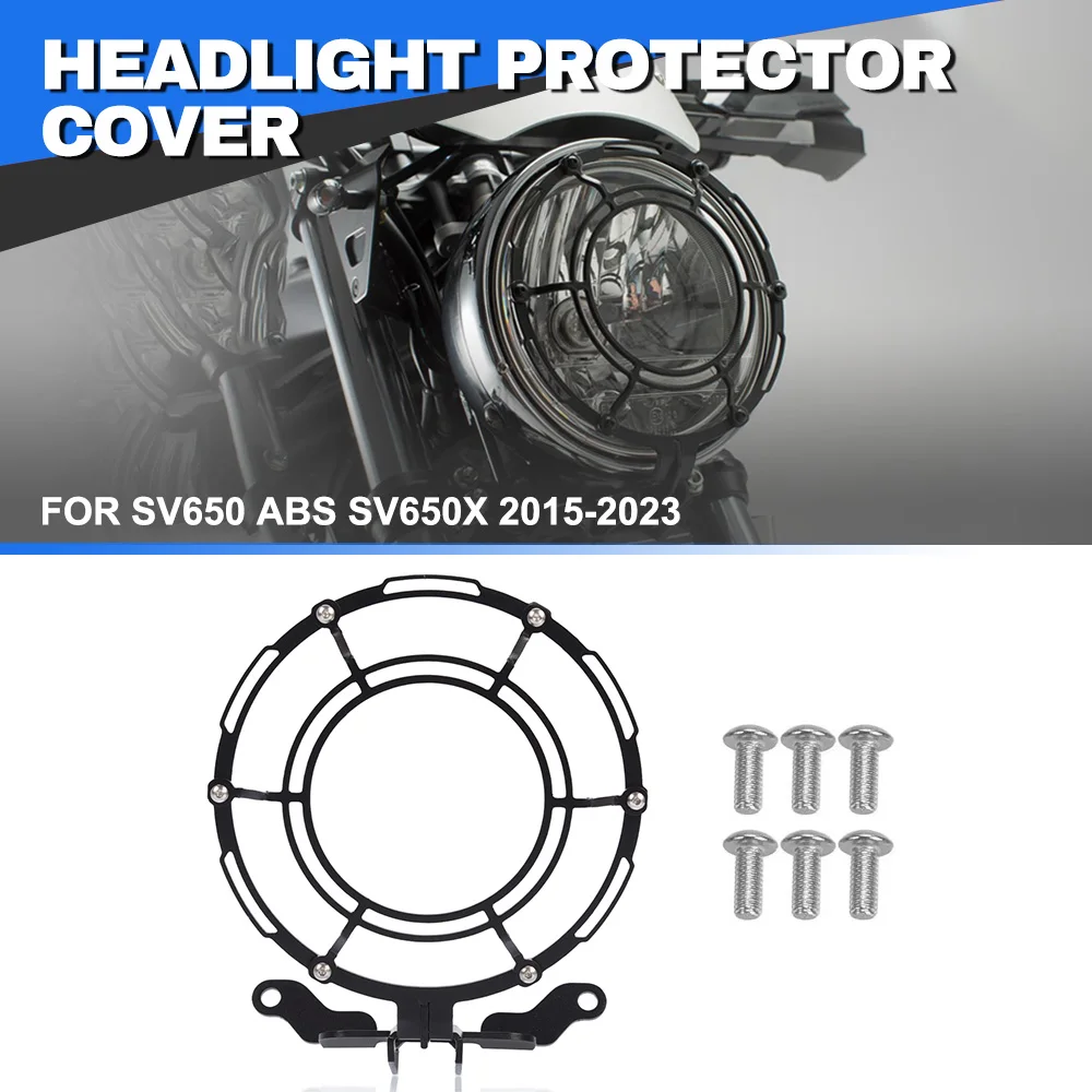 Motorcycle Headlight Protector Grill Guard Front Lamp Lens Protective Cover For Suzuki SV650 ABS SV650X Cafe Racer 2015-2024
Motorcycle Headlight Protector Grill Guard Front Lamp Lens Protective Cover For Suzuki SV650 ABS SV650X Cafe Racer 2015-2024