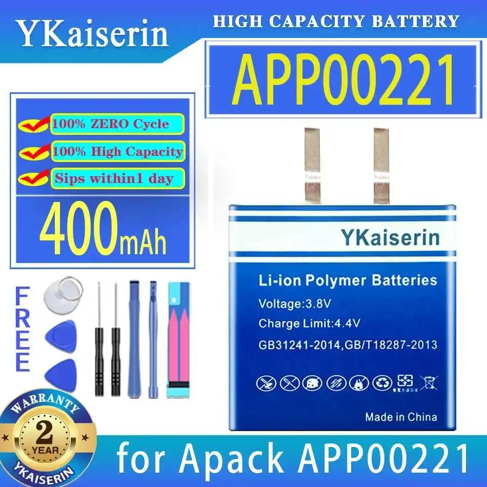 Battery For Apack APP00221 400Mah Long-Lasting Only Cell, Without Cable And PC 402427
Battery For Apack APP00221 400Mah Long-Lasting Only Cell, Without Cable And PC 402427