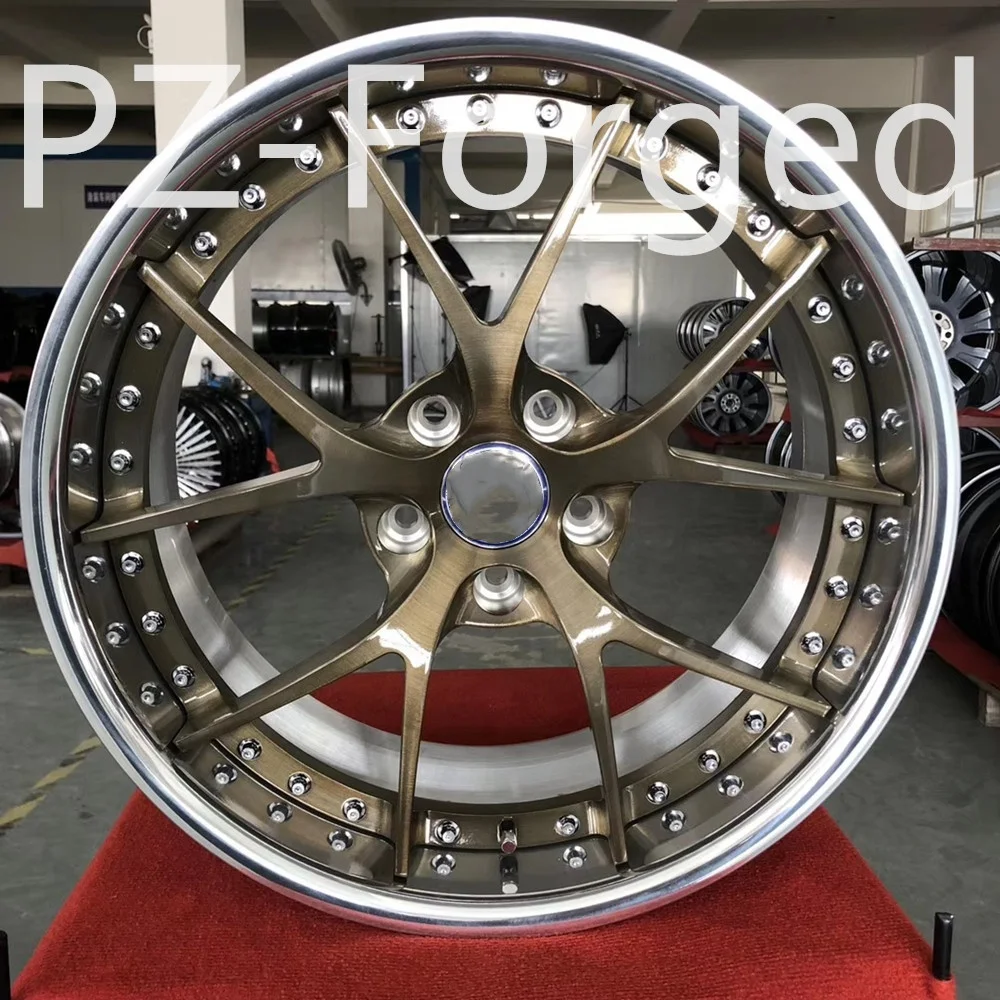 Two Piece Sliver Brushed Finish 5 Hole 20 22 24 Inch Passenger Car Wheels for F ord Mustang
Two Piece Sliver Brushed Finish 5 Hole 20 22 24 Inch Passenger Car Wheels for F ord Mustang