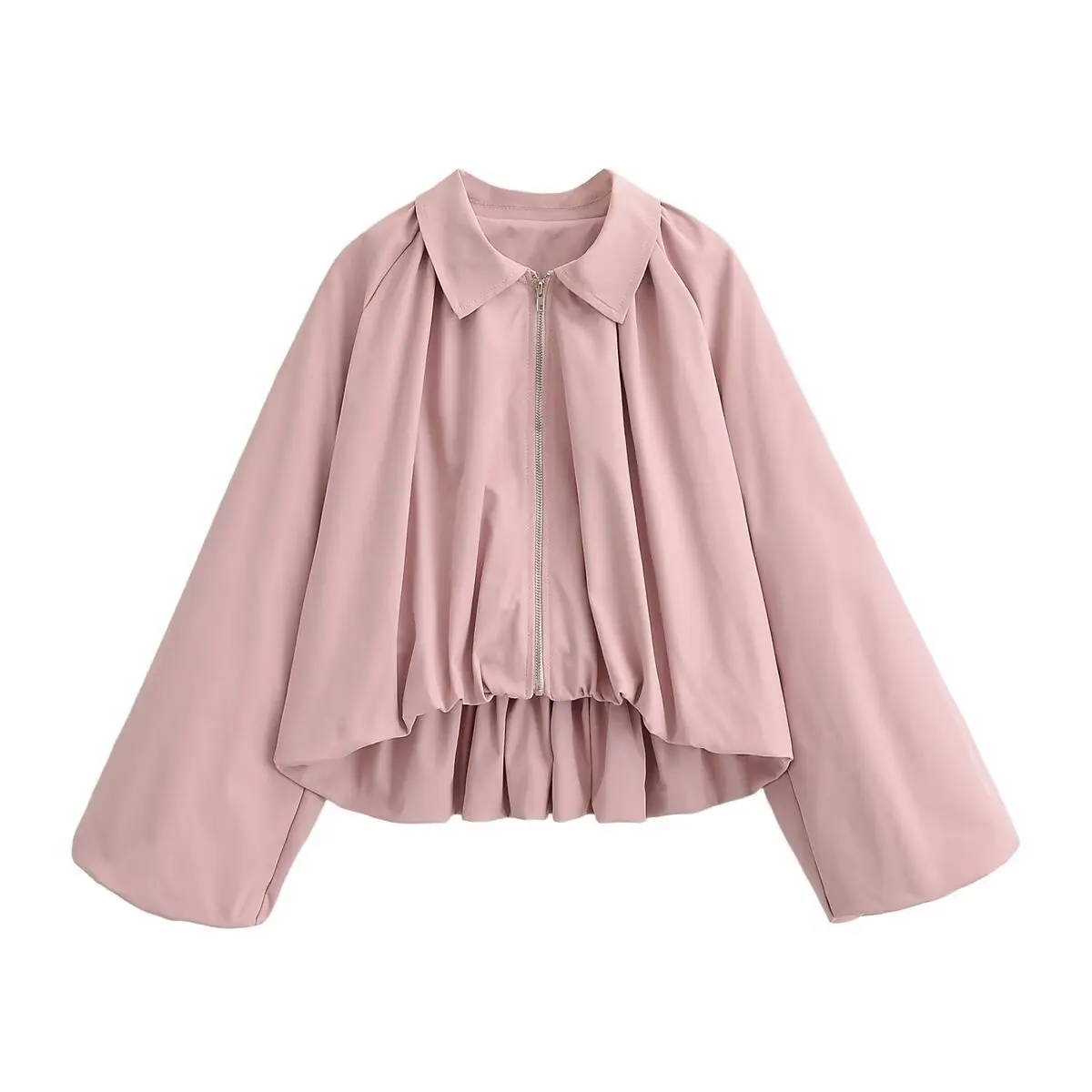Women's Loose Balloon Sleeve Bomber Jacket Pink Lapel Zip Up Puff Sleeve Cropped Jacket For Women Casual Pure Desire Sweet RBOL
Women's Loose Balloon Sleeve Bomber Jacket Pink Lapel Zip Up Puff Sleeve Cropped Jacket For Women Casual Pure Desire Sweet RBOL