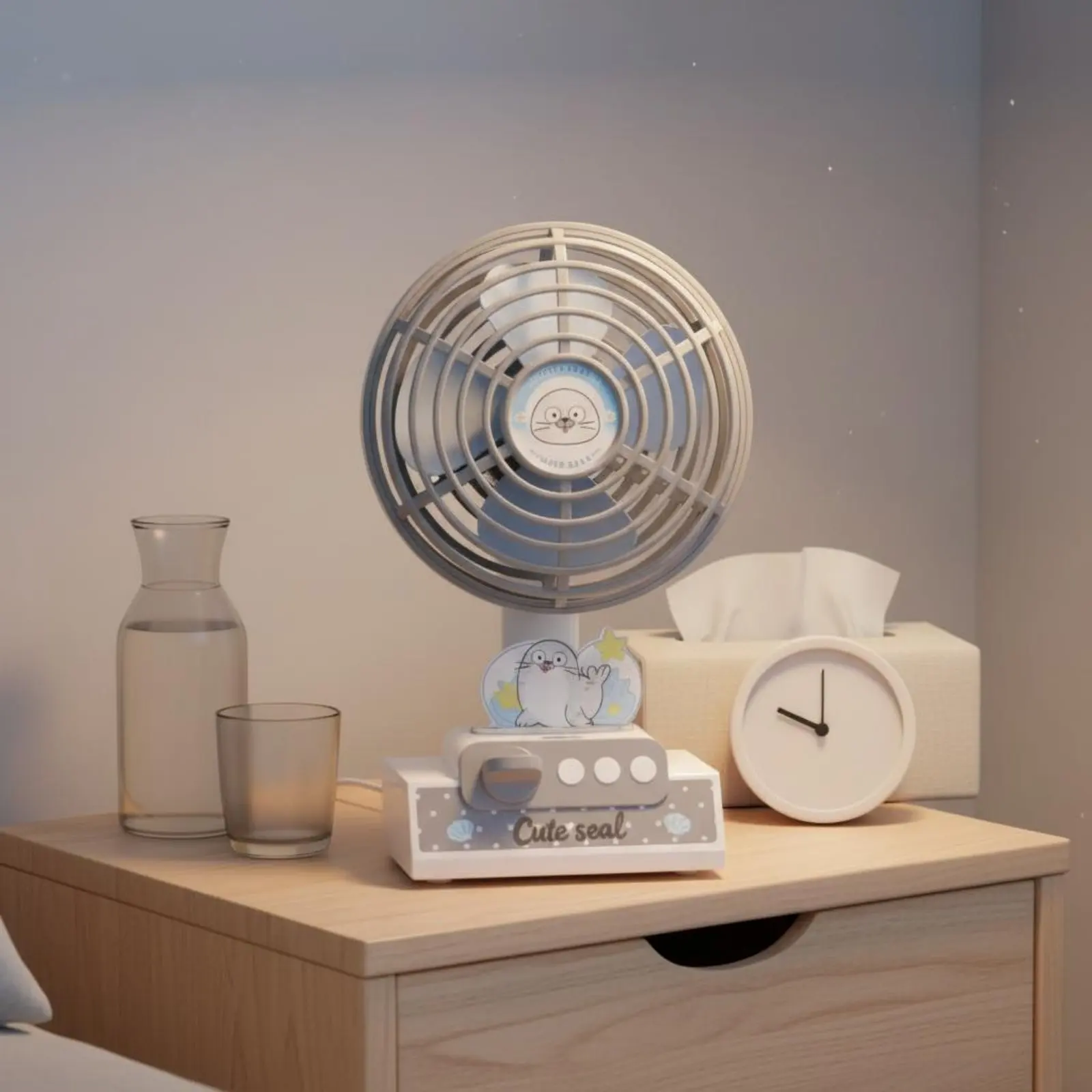 Cartoon Penguin Fan 3 Speed Settings Mini Desk Fan Small Appliance Portable Adjustable Angle for Children
Cartoon Penguin Fan 3 Speed Settings Mini Desk Fan Small Appliance Portable Adjustable Angle for Children