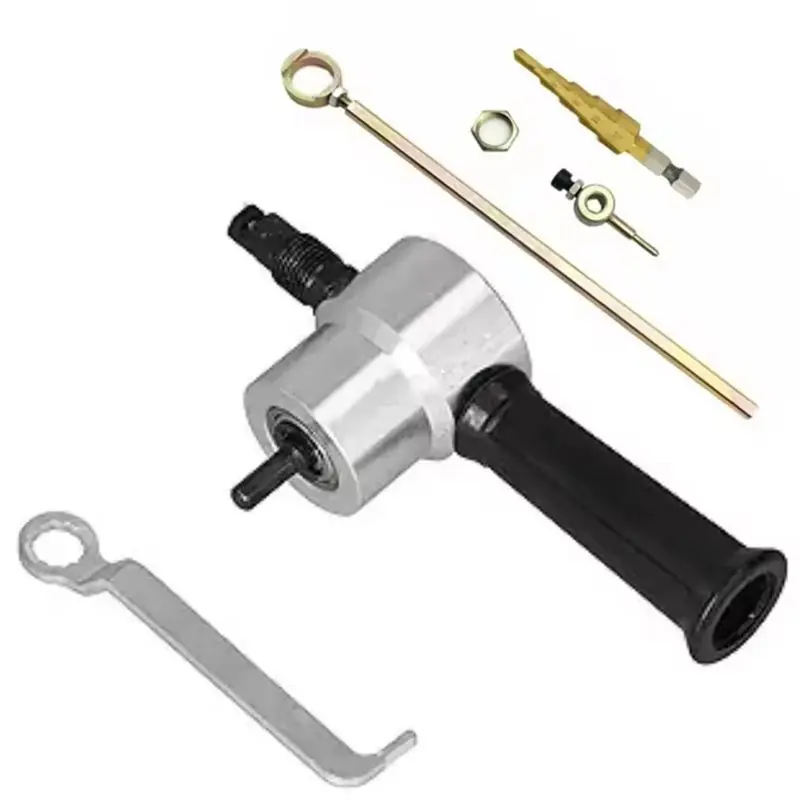SYW-Electric Drill Attachment Modification Plate Punch Scissors Sheet Metal Nibbler Cutter Adjustable Power Drill
SYW-Electric Drill Attachment Modification Plate Punch Scissors Sheet Metal Nibbler Cutter Adjustable Power Drill