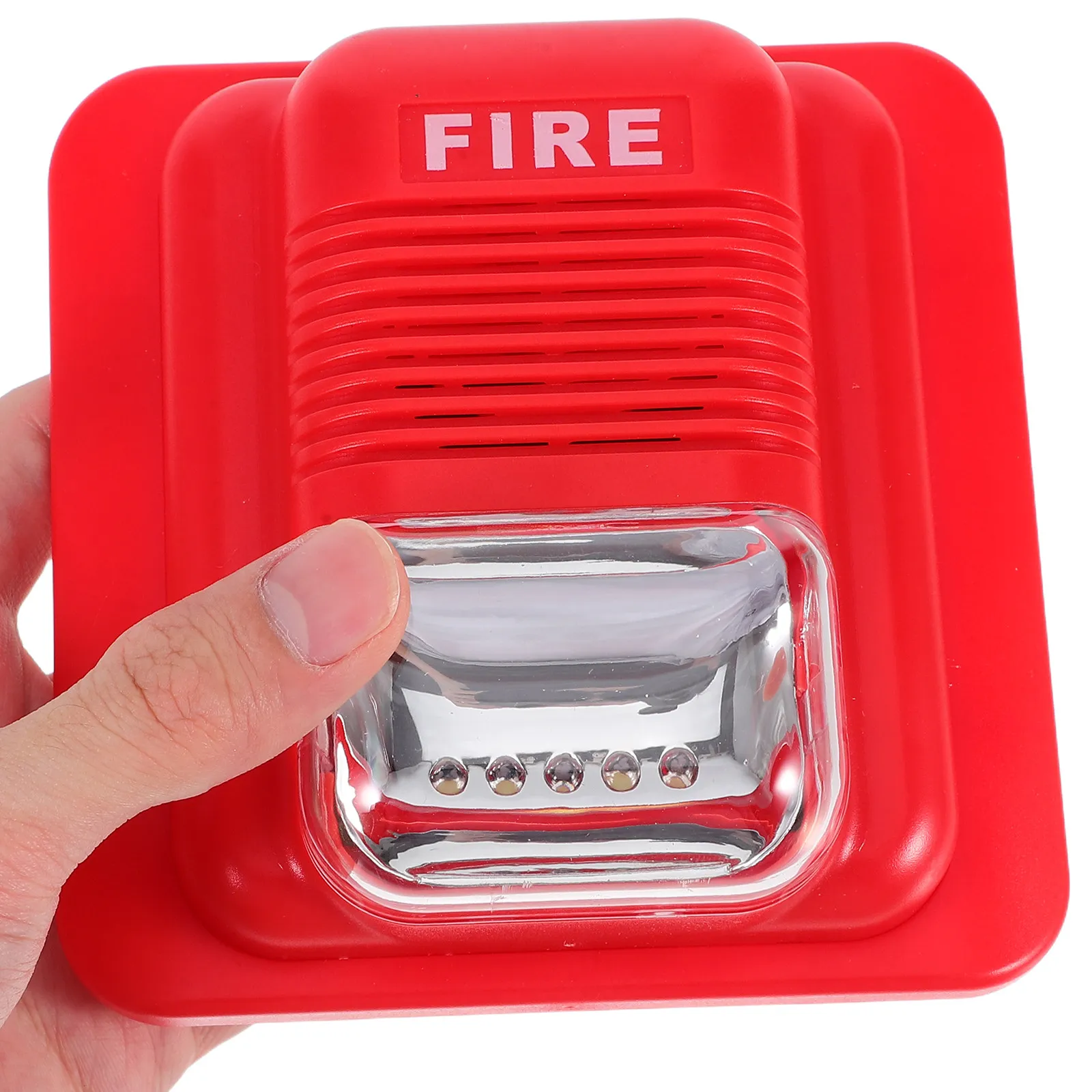 High Decibel Fire Alarm Compact Portable Emergency Strobe Siren Loud Sound Visual Alert Outdoor Home Safety Warning Horn
High Decibel Fire Alarm Compact Portable Emergency Strobe Siren Loud Sound Visual Alert Outdoor Home Safety Warning Horn