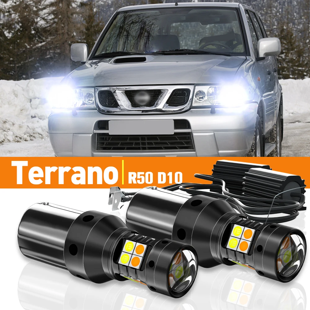 2x LED Dual Mode Turn Signal+Daytime Running Light DRL For Nissan Terrano R50 D10 2004 2013 2014 2015 2016 Accessories Canbus
2x LED Dual Mode Turn Signal+Daytime Running Light DRL For Nissan Terrano R50 D10 2004 2013 2014 2015 2016 Accessories Canbus