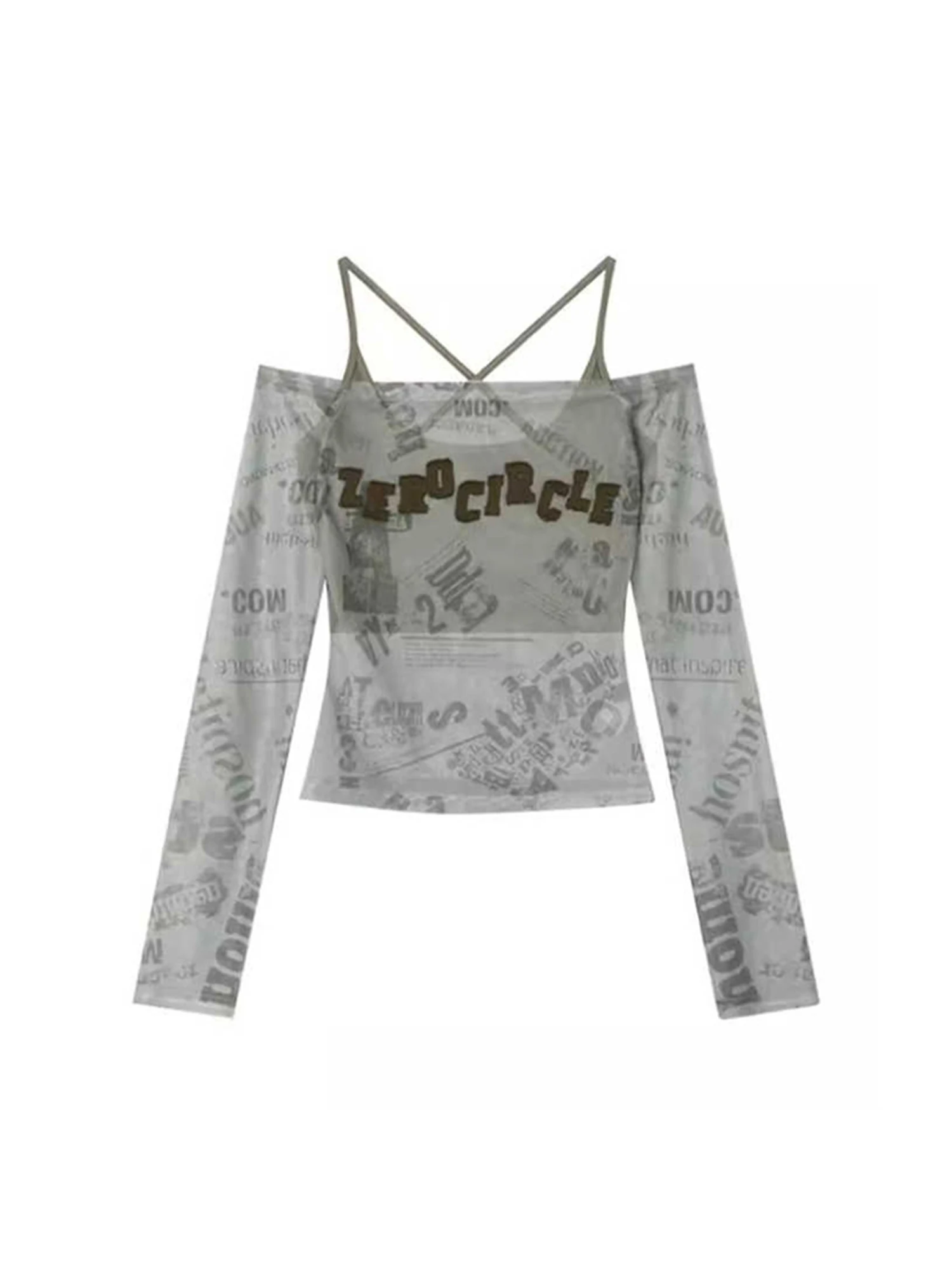 Women 2-piece Set Gyaru T-shirt with Crop Top Harajuku Y2k Print Tees Top Vintage Long Sleeve Skinny T-shirts 2000s Clothes 2025
Women 2-piece Set Gyaru T-shirt with Crop Top Harajuku Y2k Print Tees Top Vintage Long Sleeve Skinny T-shirts 2000s Clothes 2025