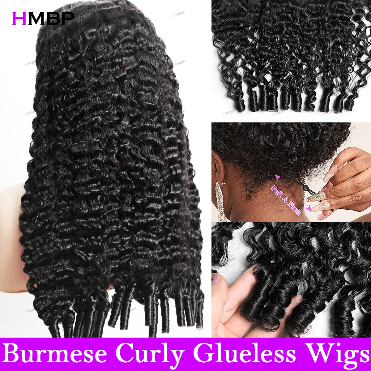 9x6 Glueless Burmese Curly Wigs Human Hair Ready To Wear 13x4 Drawstring HD Transparent Lace Frontal Wig Deep Curly Pre Cut Lace
9x6 Glueless Burmese Curly Wigs Human Hair Ready To Wear 13x4 Drawstring HD Transparent Lace Frontal Wig Deep Curly Pre Cut Lace