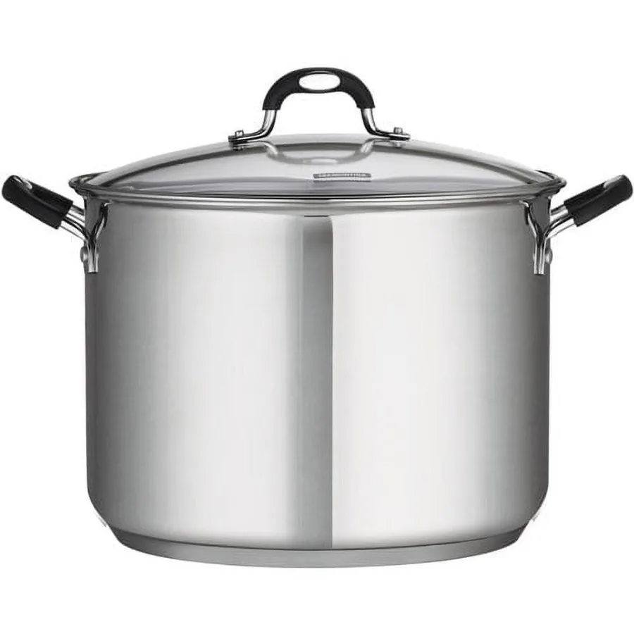 Versatile 16 Quart Covered Stock Pot for Cooking Soups Stews and Broths - Ideal for Large Families and Meal Prep
Versatile 16 Quart Covered Stock Pot for Cooking Soups Stews and Broths - Ideal for Large Families and Meal Prep