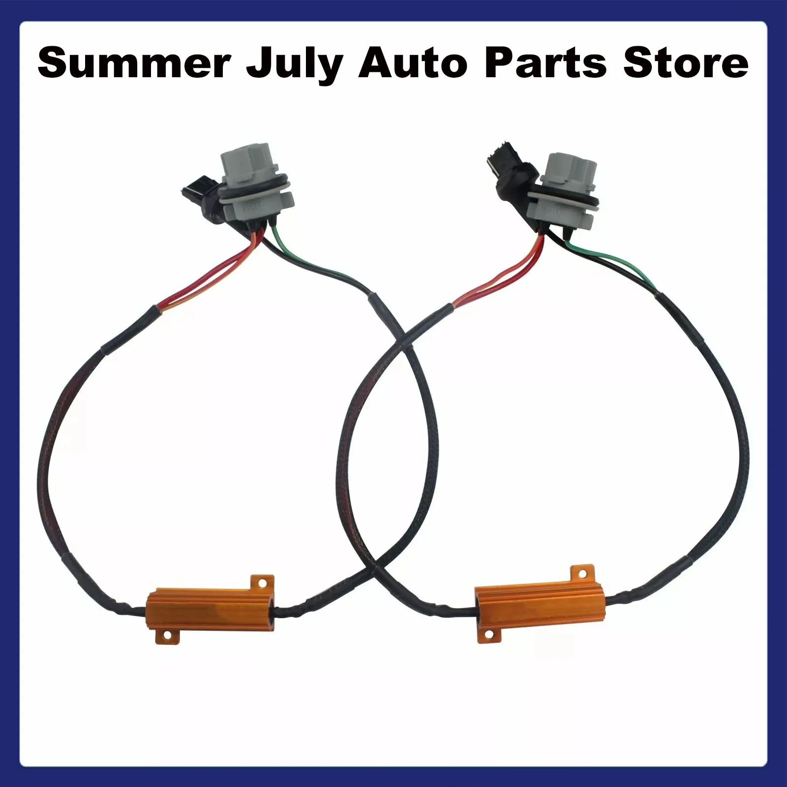 2x T20 W21W 7440 LED Load Resistor Wiring Harness Canbus No Error Canceller DC 12V Car Lamp Replacement Accessories
2x T20 W21W 7440 LED Load Resistor Wiring Harness Canbus No Error Canceller DC 12V Car Lamp Replacement Accessories