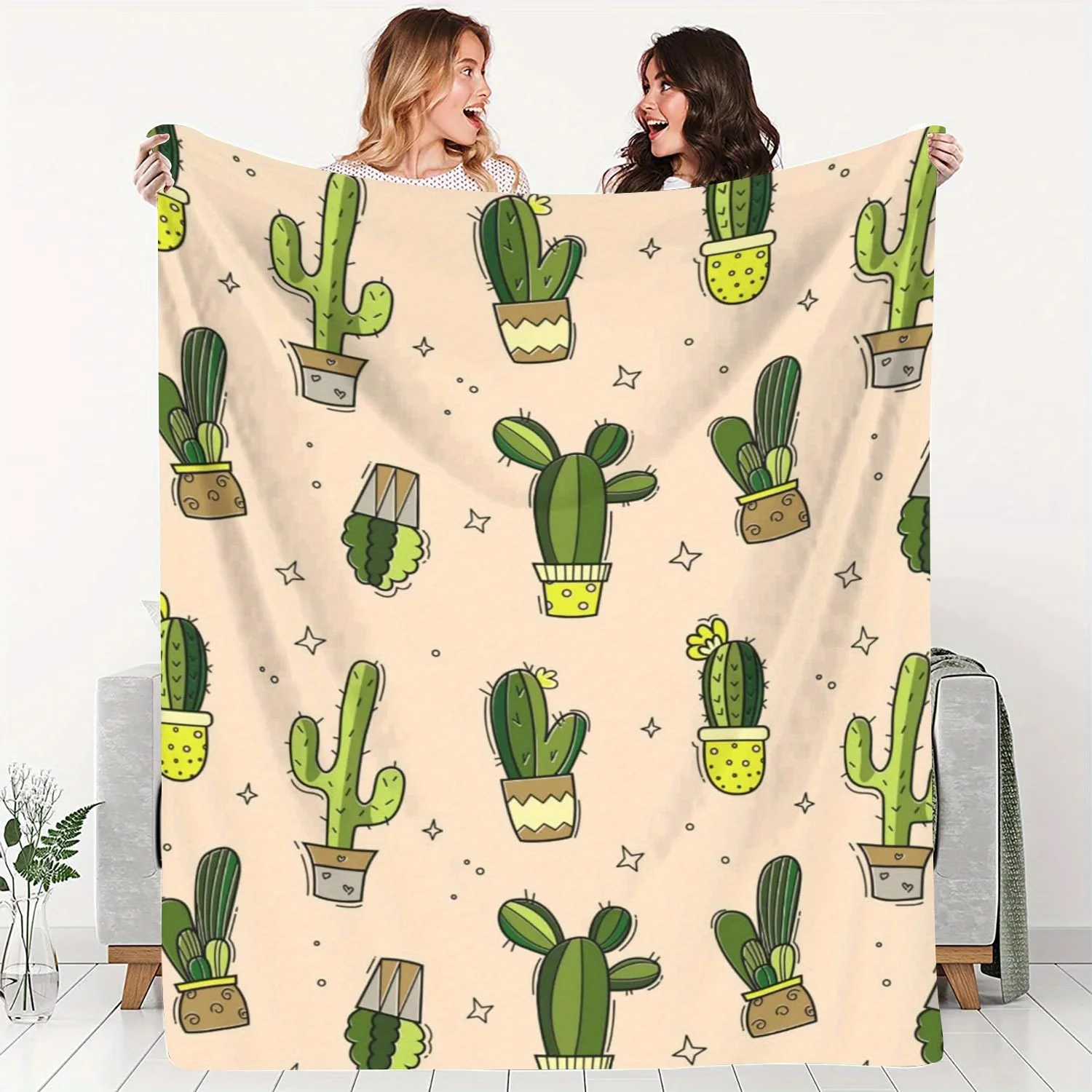 Cute Cactus Blanket - Cozy Throw for Gifts, Home Decor, Plant Lovers, Unique Collectors & Desert Theme Enthusiasts
Cute Cactus Blanket - Cozy Throw for Gifts, Home Decor, Plant Lovers, Unique Collectors & Desert Theme Enthusiasts