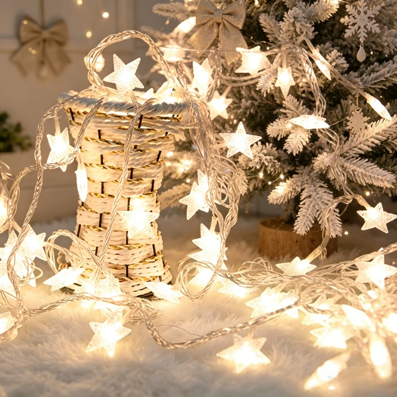LED Star Fairy String Lights, Battery & USB Powered Christmas Garland Curtain Lamps for Home Wedding Party Decoration
LED Star Fairy String Lights, Battery & USB Powered Christmas Garland Curtain Lamps for Home Wedding Party Decoration