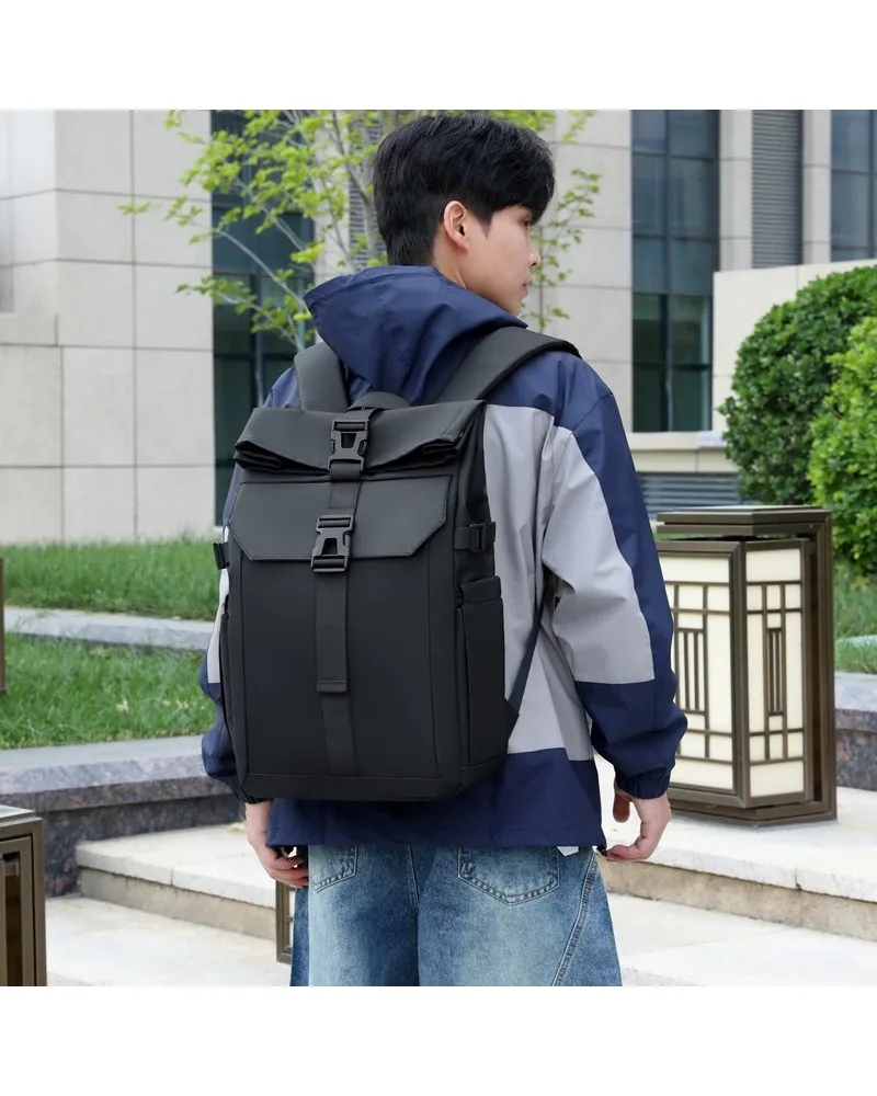 Cross-border men's business commuting backpacknew portable computer bagcasual large-capacity back solid color backpack
Cross-border men's business commuting backpacknew portable computer bagcasual large-capacity back solid color backpack
