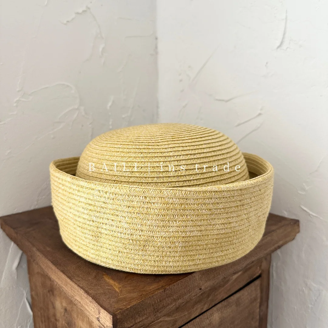 High Quality Japanese Style Woven Dome Beret Bucket Hat Niche Design Casual Trendy Face Slimming Straw Hat
High Quality Japanese Style Woven Dome Beret Bucket Hat Niche Design Casual Trendy Face Slimming Straw Hat