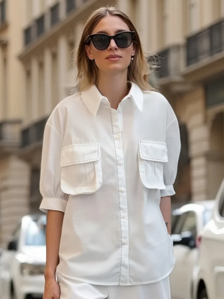 Taop&Za2025 New Arrival Women’s Mid Sleeve Button Down Shirt with Dual Pockets Puff Sleeve Detail LooseFit forComfortable Wear
Taop&Za2025 New Arrival Women’s Mid Sleeve Button Down Shirt with Dual Pockets Puff Sleeve Detail LooseFit forComfortable Wear