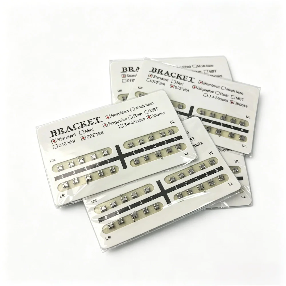 20Pcs/Pack Dental Metal Brackets Edgewise 0.022 345/3 No Hook Split Monoblock Orthodontic Braces
20Pcs/Pack Dental Metal Brackets Edgewise 0.022 345/3 No Hook Split Monoblock Orthodontic Braces
