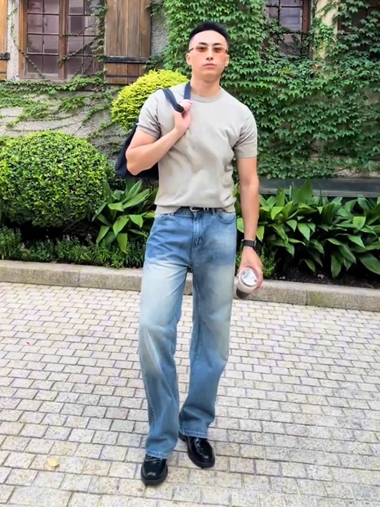 Мужские джинсы Cleanfit American Blue Bell Bot: свободные, прямые, с высокой талией, в стиле ретро, широкие штанины
Мужские джинсы Cleanfit American Blue Bell Bot: свободные, прямые, с высокой талией, в стиле ретро, широкие штанины