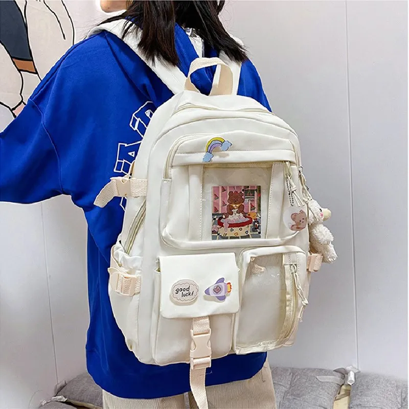 New Female Fashion High Capacity Waterproof College Backpack Trendy Girls Laptop School Bags Cute Sweet Girl Travel Book Bag
New Female Fashion High Capacity Waterproof College Backpack Trendy Girls Laptop School Bags Cute Sweet Girl Travel Book Bag