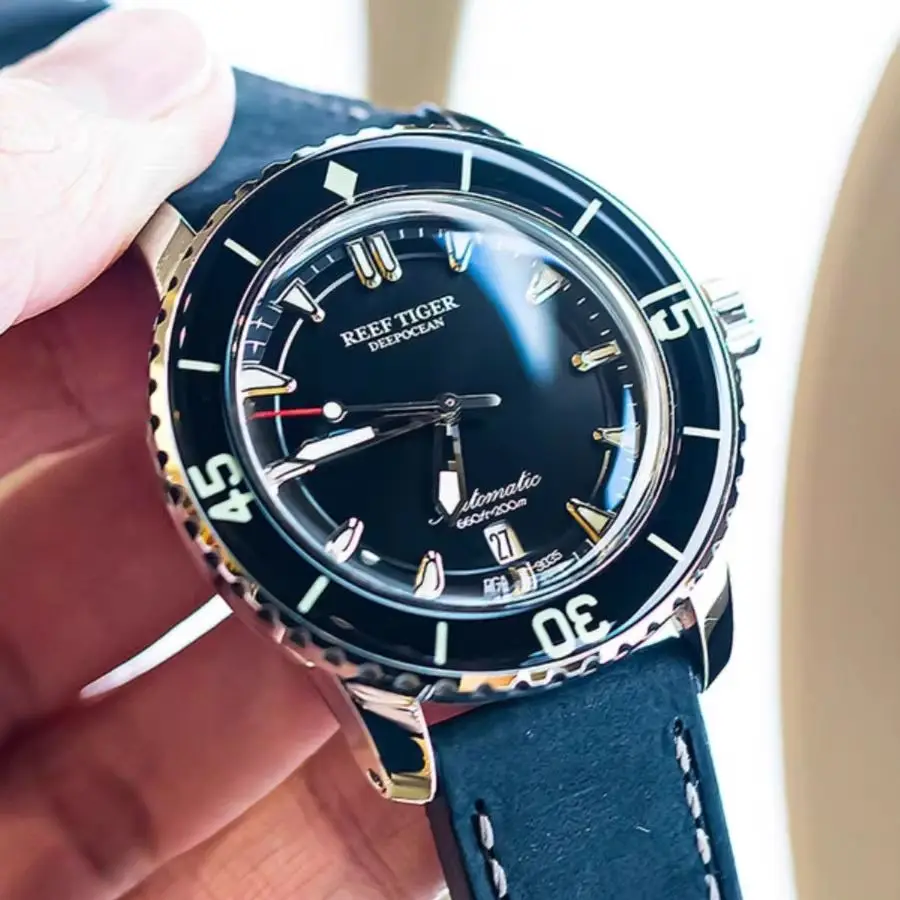 Reef Tiger Men Automatic Watch 44mm Mechanical Wristwatch Diver 200m Waterproof Luminous Sapphire Bezel & Mirror RGA3035
Reef Tiger Men Automatic Watch 44mm Mechanical Wristwatch Diver 200m Waterproof Luminous Sapphire Bezel & Mirror RGA3035