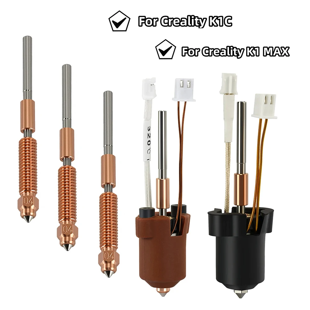 Для Creality K1C k1 Max Hotend Керамический нагревательный блок Комплект для деталей 3D-принтера Комплект насадок с быстрой замены Устойчивость к разрыву тепла Hotend 
Для Creality K1C k1 Max Hotend Керамический нагревательный блок Комплект для деталей 3D-принтера Комплект насадок с быстрой замены Устойчивость к разрыву тепла Hotend