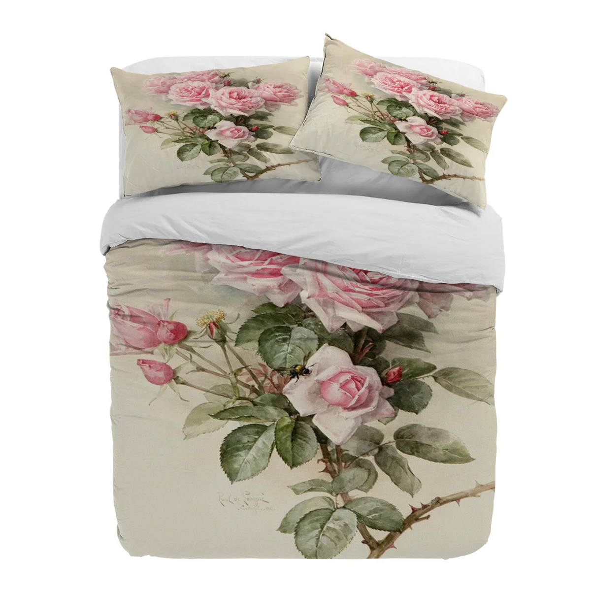 Pink Flower Rose Vintage Duvet Cover With Pillow Case Custom 3pcs Bedding Set Quilt Cover Double Bed Home Textile
Pink Flower Rose Vintage Duvet Cover With Pillow Case Custom 3pcs Bedding Set Quilt Cover Double Bed Home Textile
