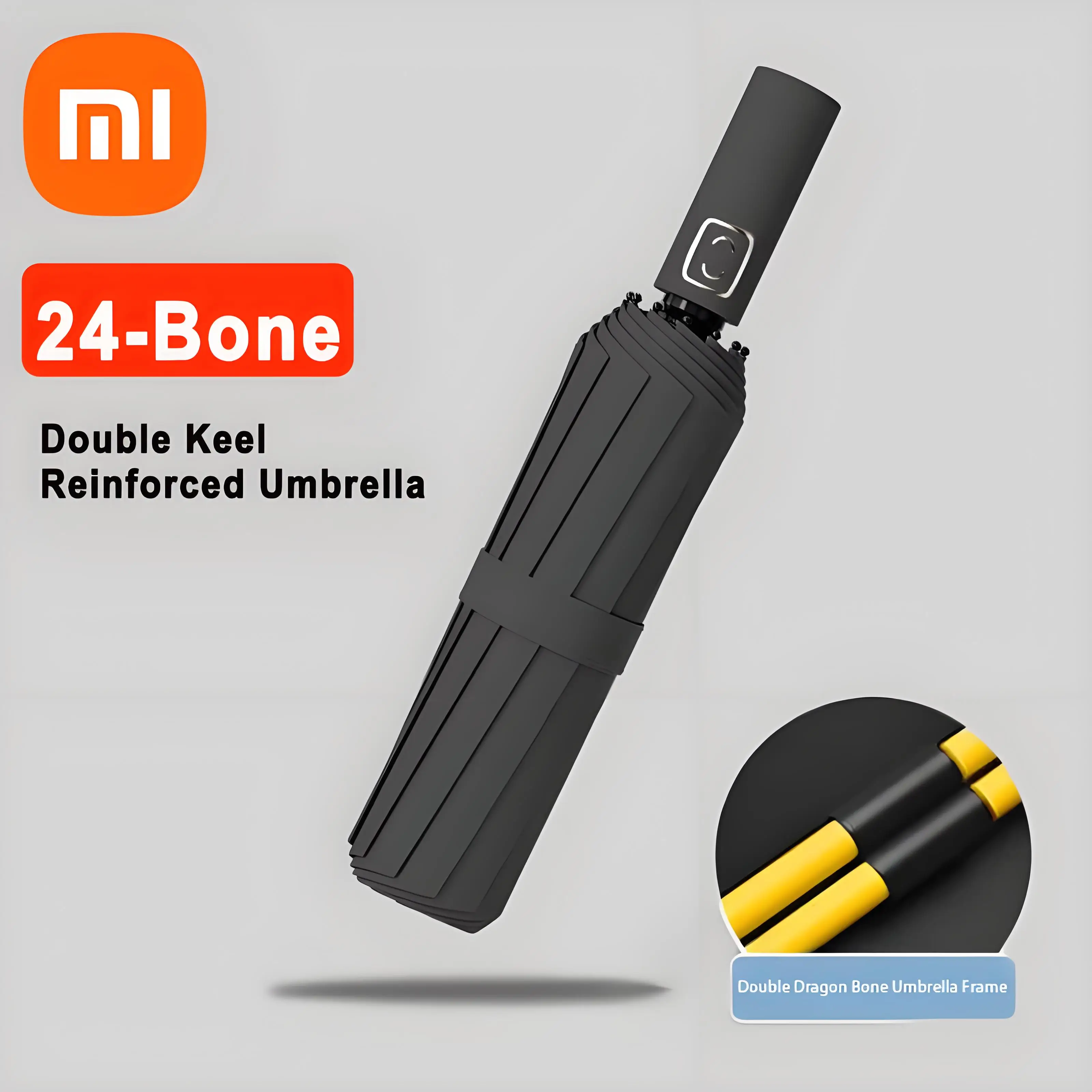 Xiaomi 24 Bone Solid Color Automatic Umbrella Large Outdoor Sunshade Uv Protection Light Collapsible Portable Umbrella Woman Man
Xiaomi 24 Bone Solid Color Automatic Umbrella Large Outdoor Sunshade Uv Protection Light Collapsible Portable Umbrella Woman Man
