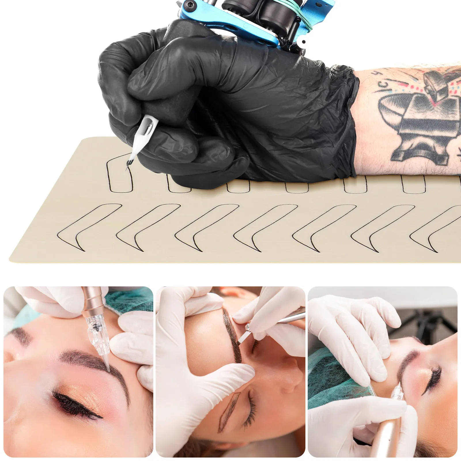8Pcs Microblading Tattooing Practice Skin Double Sided No Ink Eyebrow Practice Sheet Tattoo Supplies No Ink Skin Sheet
8Pcs Microblading Tattooing Practice Skin Double Sided No Ink Eyebrow Practice Sheet Tattoo Supplies No Ink Skin Sheet