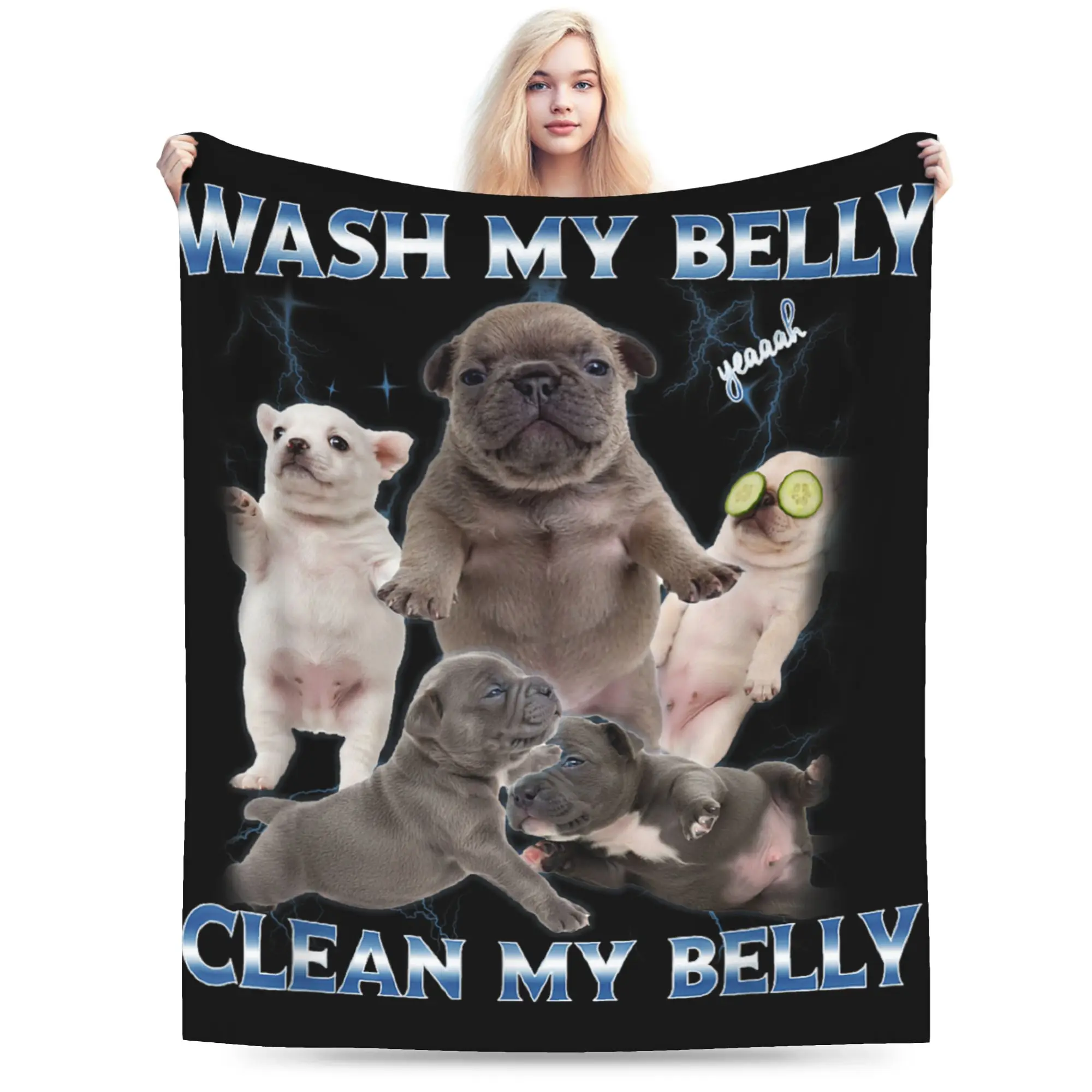 Pibble Dog Wash Clean My Belly Funny Meme Blanket Picnic Flannel Throw Blanket For Home Decor Soft Custom DIY Bedspread Gift
Pibble Dog Wash Clean My Belly Funny Meme Blanket Picnic Flannel Throw Blanket For Home Decor Soft Custom DIY Bedspread Gift