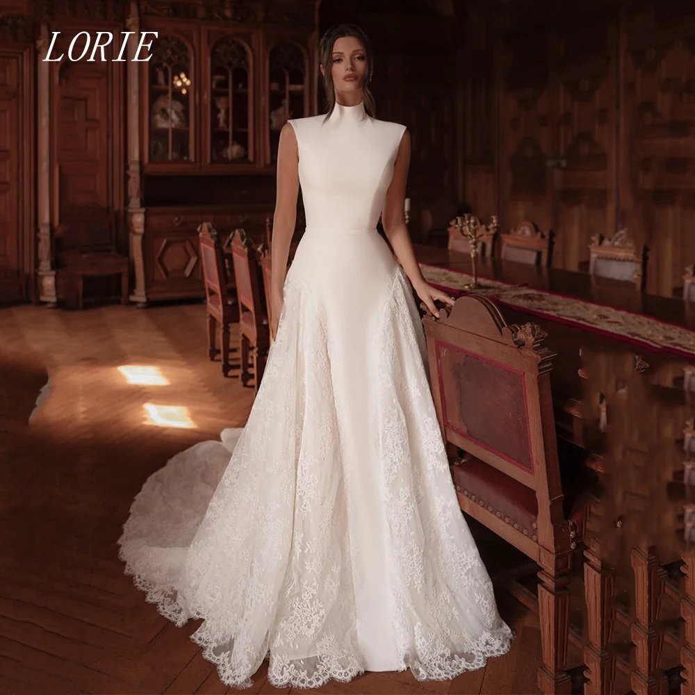 LORIE Luxury Lace A Line Wedding Dress Graceful Scoop Bridal Dresses Appliques Wedding Gown Customized 2026
LORIE Luxury Lace A Line Wedding Dress Graceful Scoop Bridal Dresses Appliques Wedding Gown Customized 2026