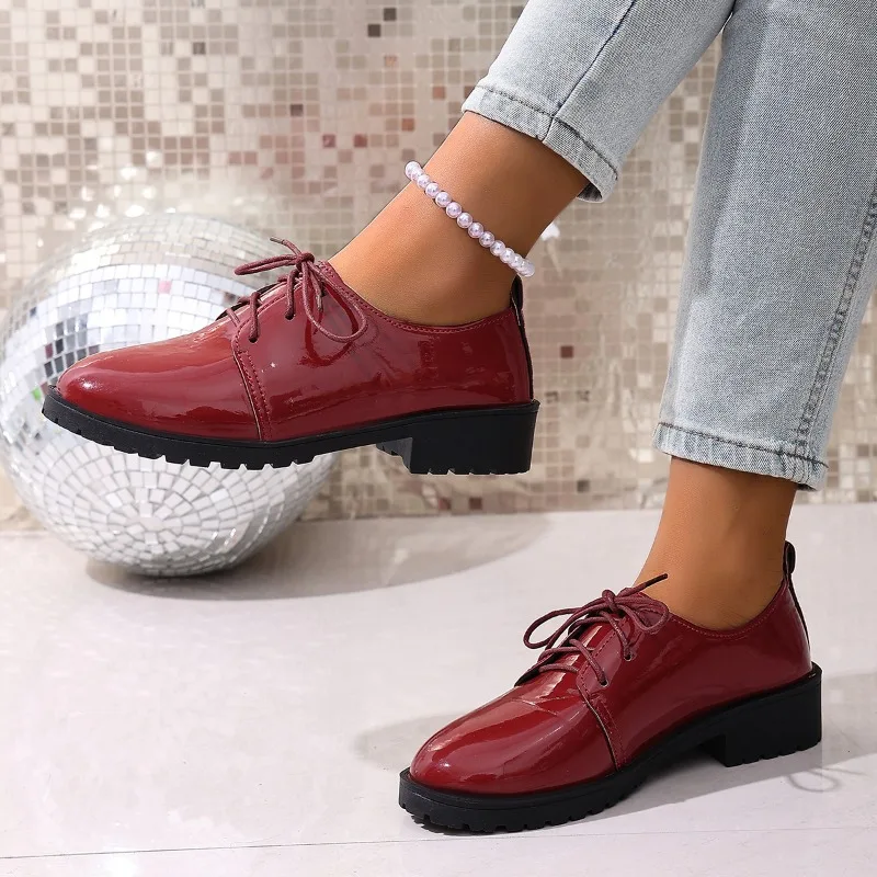 Весна 2024, новые туфли на платформе со шнуровкой и круглым носком, женские туфли на блочном каблуке
Весна 2024, новые туфли на платформе со шнуровкой и круглым носком, женские туфли на блочном каблуке