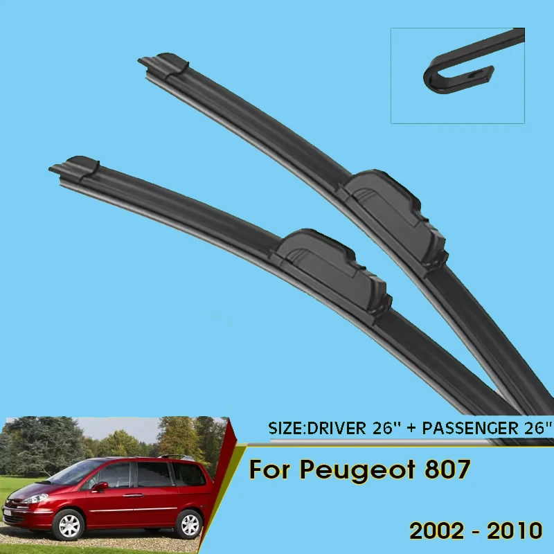 Car Wiper Blades For Peugeot 807 2002-2010 Windshield Windscreen Front Window Blades 26"+26" Car Accessories
Car Wiper Blades For Peugeot 807 2002-2010 Windshield Windscreen Front Window Blades 26"+26" Car Accessories