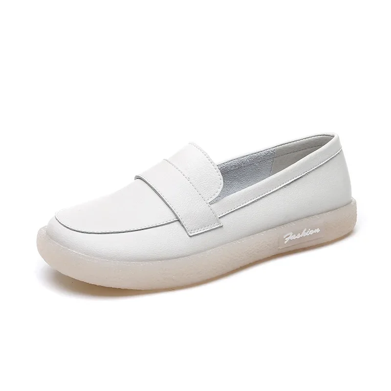 Women's Cowhide Soft Sole Single Shoes Leather Casual Small White Shoes Anti Slip Women's Vulcanized Shoes
Women's Cowhide Soft Sole Single Shoes Leather Casual Small White Shoes Anti Slip Women's Vulcanized Shoes