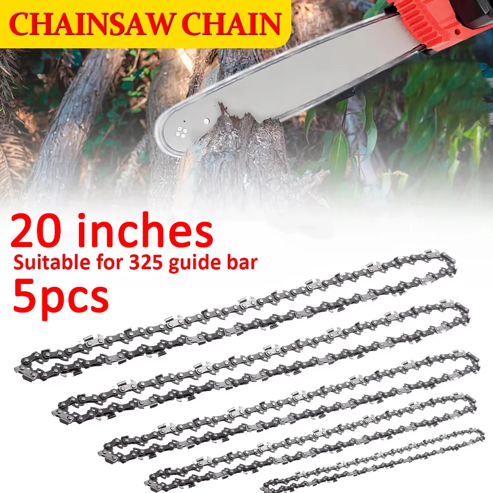 Стальная цепь бензопилы, 20 дюймов, шаг 325, калибр 0,058, 76, приводная звено для электрических бензопил, сменный садовый инструмент
Стальная цепь бензопилы, 20 дюймов, шаг 325, калибр 0,058, 76, приводная звено для электрических бензопил, сменный садовый инструмент