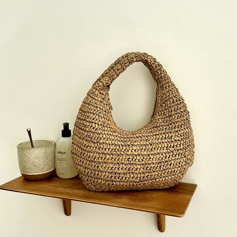 Bohemian Crochet Woven Bags for Women Handmade Travel Straw Bag Women Handbags Paper Rope Cloud Shoulder Bag Female Clutch NEW
Bohemian Crochet Woven Bags for Women Handmade Travel Straw Bag Women Handbags Paper Rope Cloud Shoulder Bag Female Clutch NEW