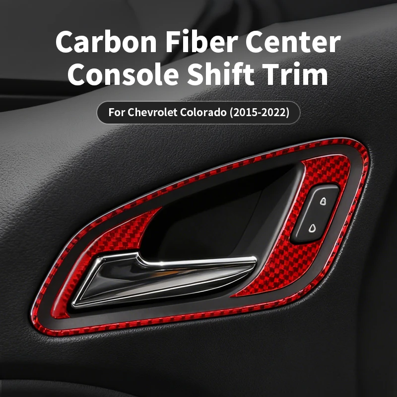 For Chevrolet Colorado (2015-2022) Carbon Fiber Door Inner Handle Trim Cover Anti Scratch, Car Interior Accessories, OEM Look
For Chevrolet Colorado (2015-2022) Carbon Fiber Door Inner Handle Trim Cover Anti Scratch, Car Interior Accessories, OEM Look