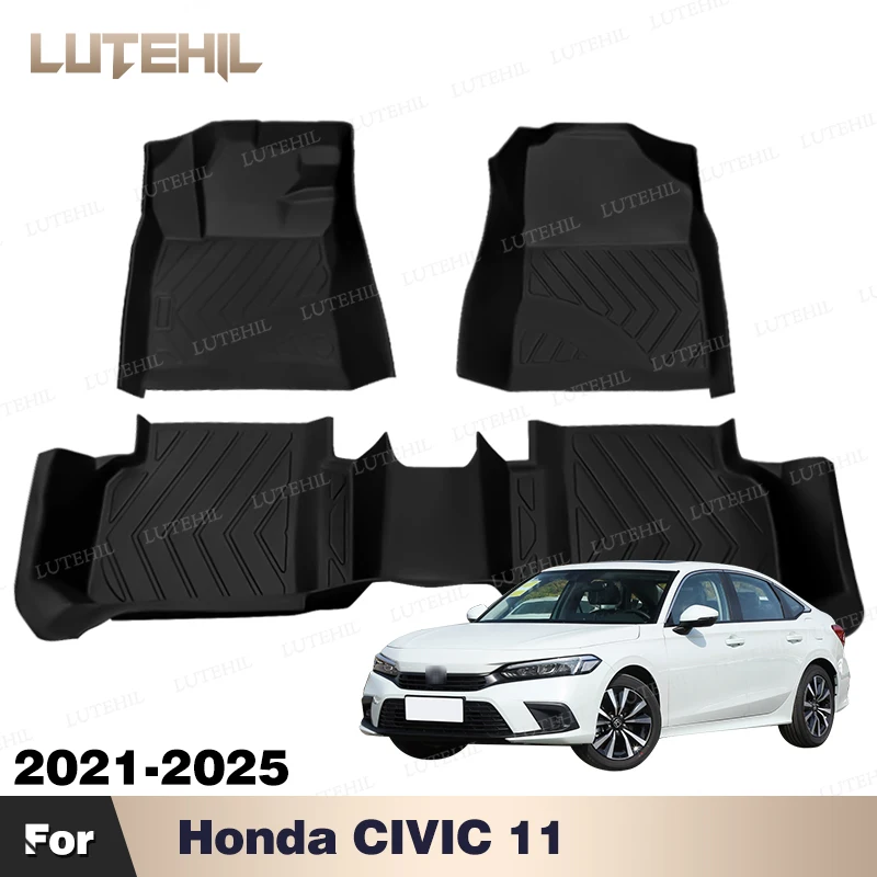 Для Honda CIVIC 11 2021-2025 2024 2023 2022, всепогодный напольный коврик из ТПЭ на заказ, автомобильная защита интерьера, аксессуары 
Для Honda CIVIC 11 2021-2025 2024 2023 2022, всепогодный напольный коврик из ТПЭ на заказ, автомобильная защита интерьера, аксессуары