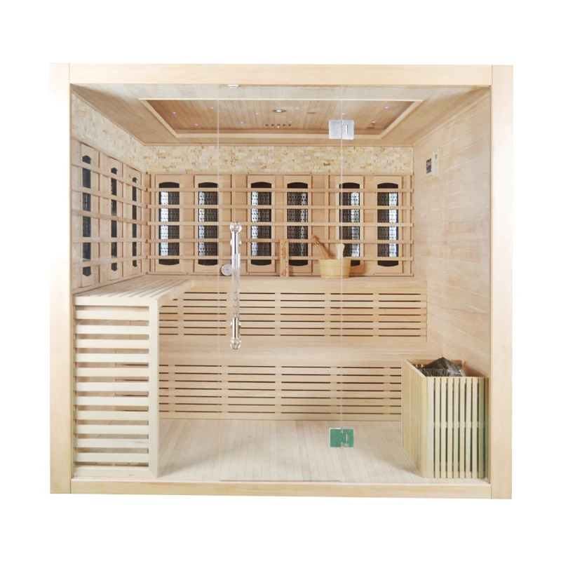 Good Quality Indoor Traditional Sauna Wooden Sauna Cabin Dry Steam Sauna Room for Spa Massage
Good Quality Indoor Traditional Sauna Wooden Sauna Cabin Dry Steam Sauna Room for Spa Massage