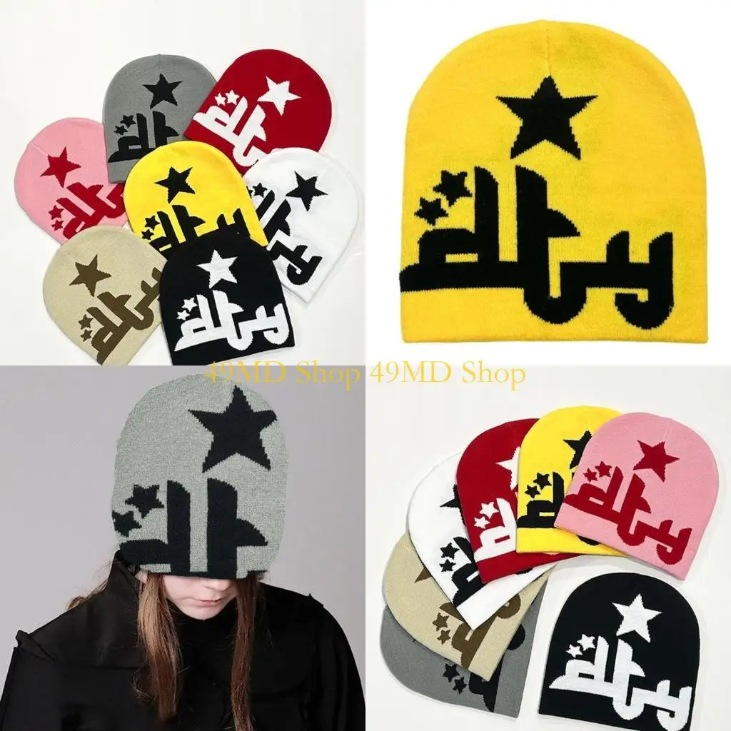 49MD Multiple Color Teens Beanie Hat Subculture Elastic Star Pattern Hat Ear Protector Hat Winter Cycling Skiing Supplies
49MD Multiple Color Teens Beanie Hat Subculture Elastic Star Pattern Hat Ear Protector Hat Winter Cycling Skiing Supplies