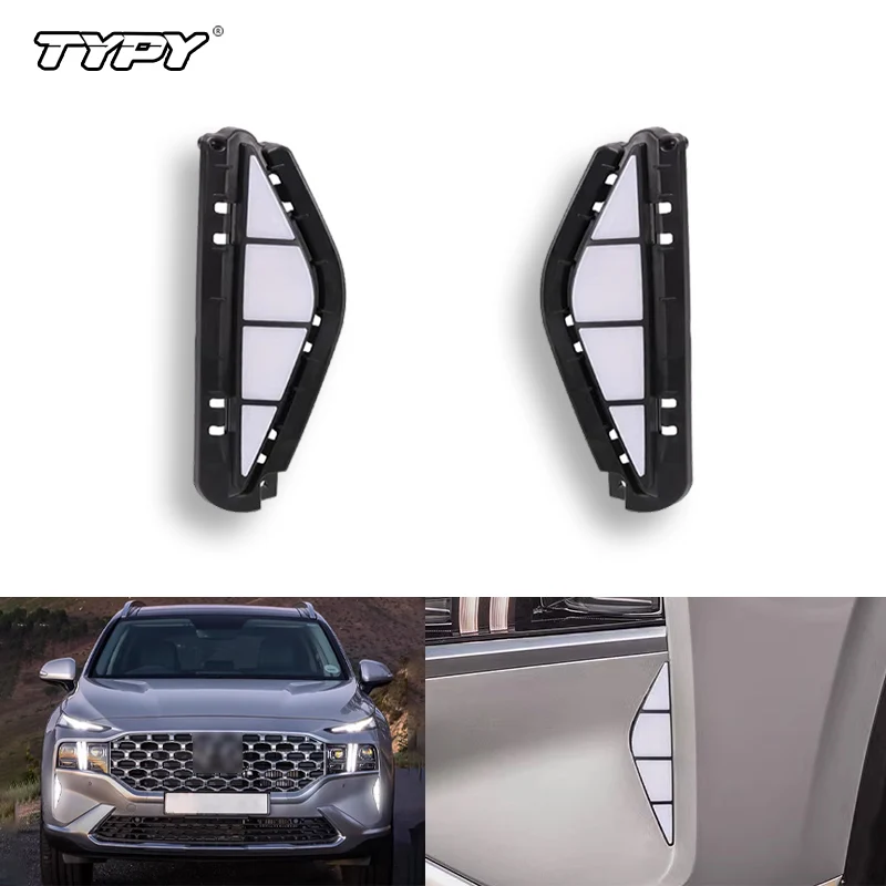 TYPY 2Pcs Auto LED Daytime Running Light For Hyundai Santa Fe 2021-2023 DRL Dynamic Turn Signal Fog Lamp Day Light Foglights
TYPY 2Pcs Auto LED Daytime Running Light For Hyundai Santa Fe 2021-2023 DRL Dynamic Turn Signal Fog Lamp Day Light Foglights