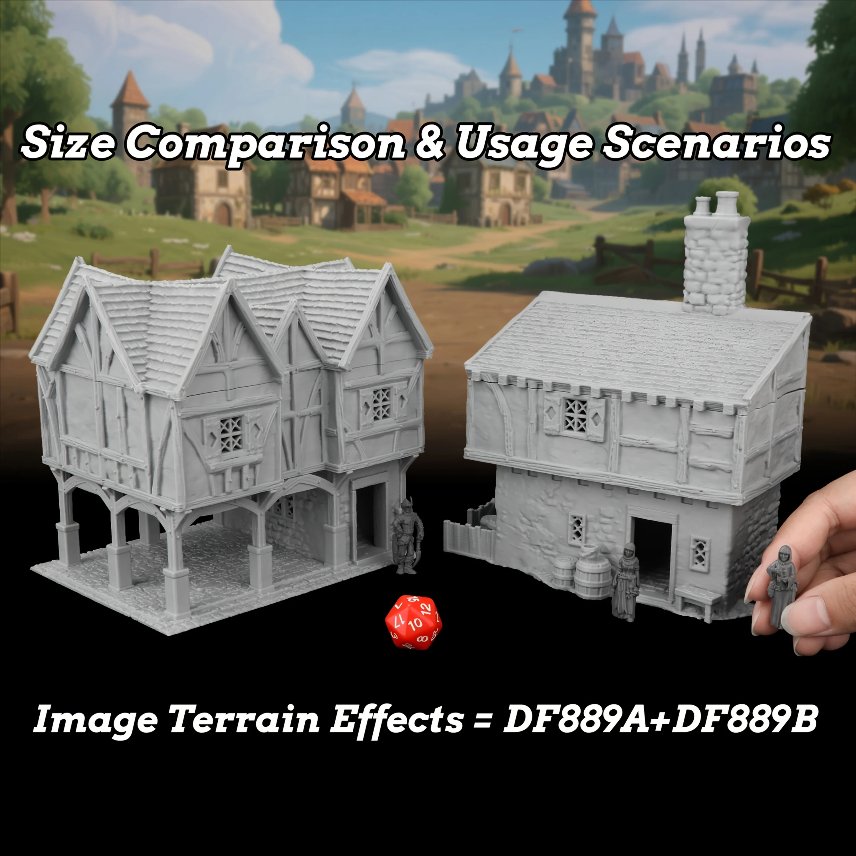 Medieval RPG Building Miniature | TRPG Miniature Shop House & Residential Home | Create Fantasy Towns & Market Streets Terrain
Medieval RPG Building Miniature | TRPG Miniature Shop House & Residential Home | Create Fantasy Towns & Market Streets Terrain