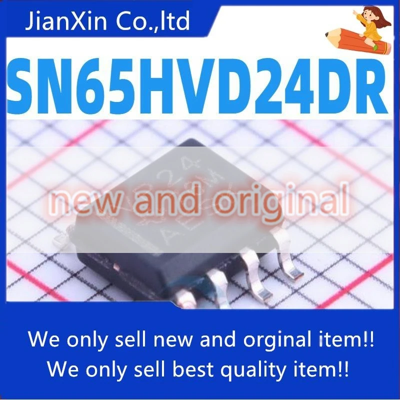 2pcs orginal new SN65HVD24DR Silkscreen VP24 SMD SOP8 Transceiver connection
2pcs orginal new SN65HVD24DR Silkscreen VP24 SMD SOP8 Transceiver connection
