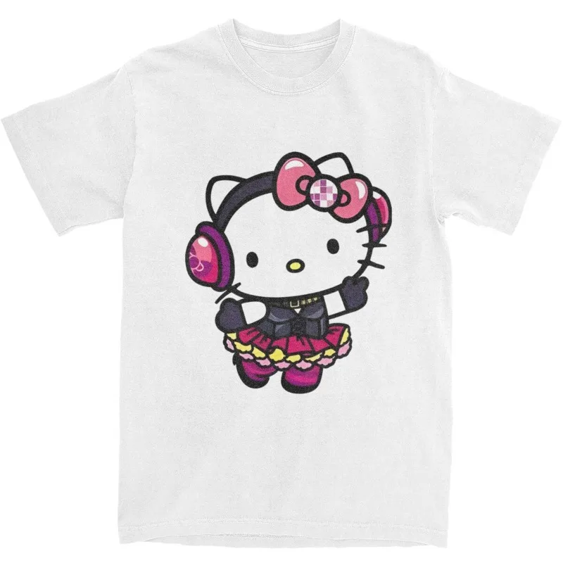 Women's Hello Kitty Earphone T-shirt, Fun Round Neck Cotton T-shirt, Fashion Harajuku Printed T-shirt, Pattern Clothing T-shirt
Women's Hello Kitty Earphone T-shirt, Fun Round Neck Cotton T-shirt, Fashion Harajuku Printed T-shirt, Pattern Clothing T-shirt