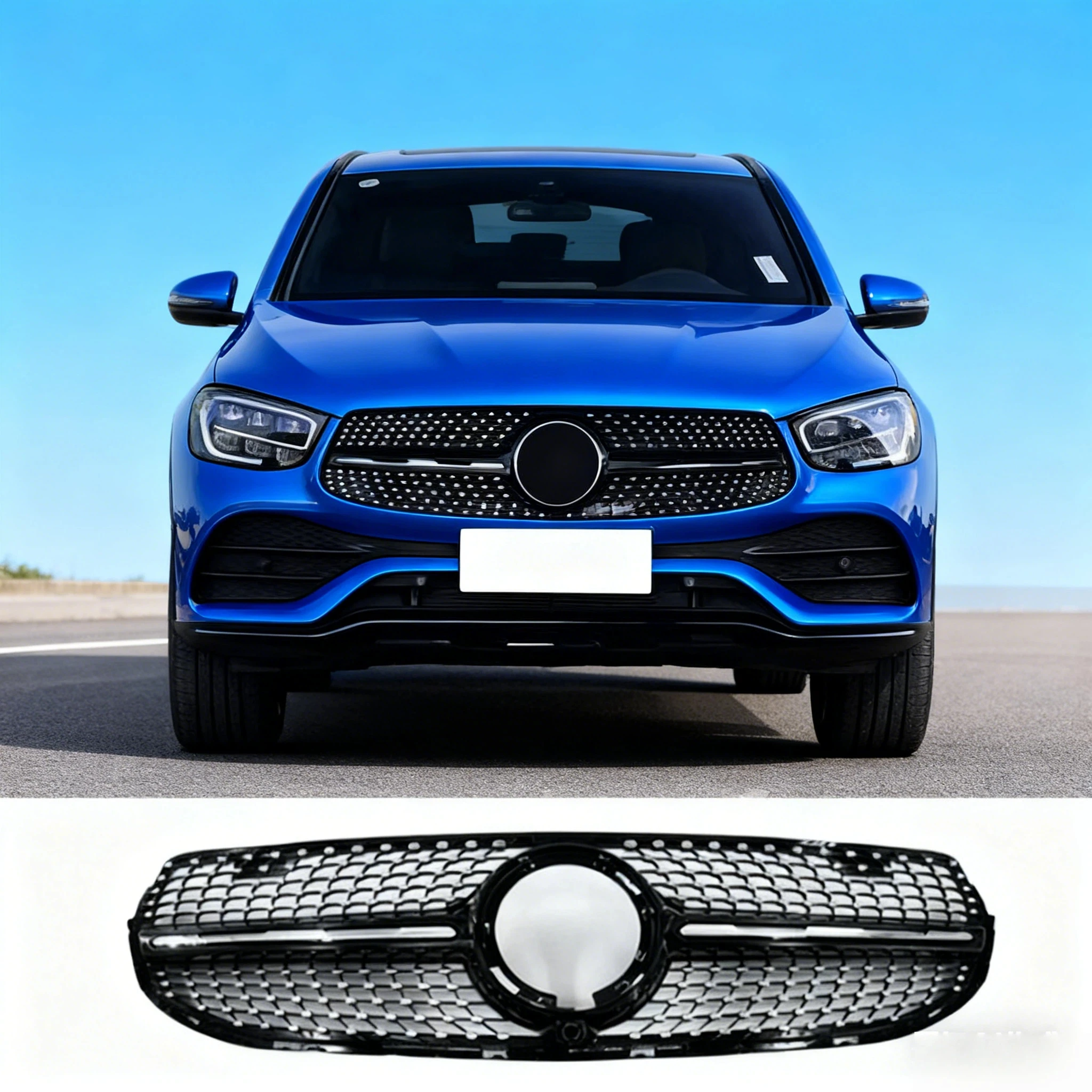 Front Racing Facelift Grilles for Mercedes-Benz X253 W253 GLC300 GLC350 GLC260 GLC200 2020-2023
Front Racing Facelift Grilles for Mercedes-Benz X253 W253 GLC300 GLC350 GLC260 GLC200 2020-2023