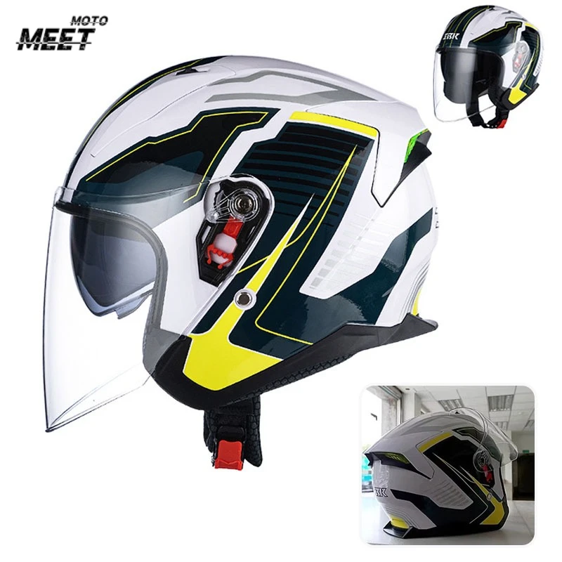 Motorbike Casco Go Kart Scooter Motor Van Motorcycle Dual Lens Vintage Helmets Four Seasons Racing Half Helmets Casque Helmet
Motorbike Casco Go Kart Scooter Motor Van Motorcycle Dual Lens Vintage Helmets Four Seasons Racing Half Helmets Casque Helmet